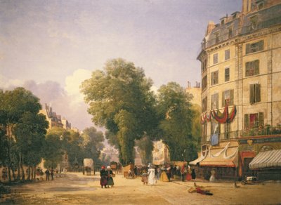 Boulevard des Capucines op de Hoek van Rue de la Paix (nu Place de l